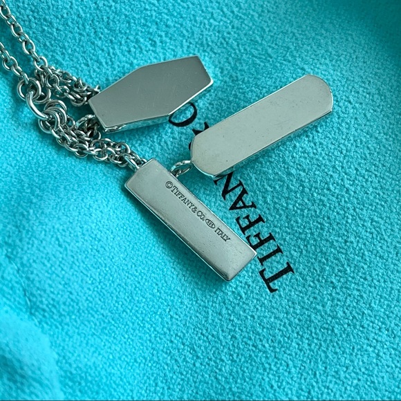 SOLD 💕Tiffany & Co.💕1837 Triple Tag Lavalier Necklace - Picture 4 of 8